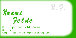 noemi felde business card